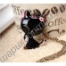 Подвеска Retro Black oil paint Cat Sweater